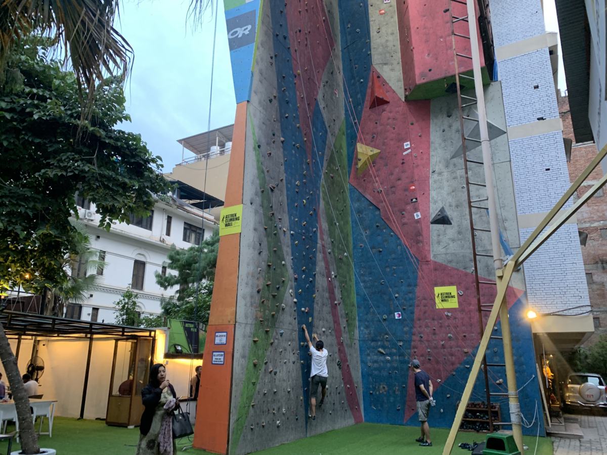 there are now TWO rockclimbing walls in Kathmanu both in Thamel